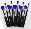 10-Piece Makeup Brush Set – Wooden Handle Beauty Brushes - Nest Nova Stores