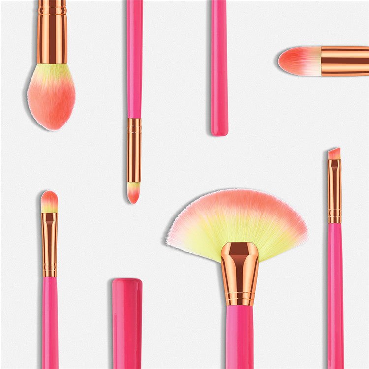 10-Piece Professional Makeup Brush Set – Soft Synthetic Beauty Brushes - Nest Nova Stores