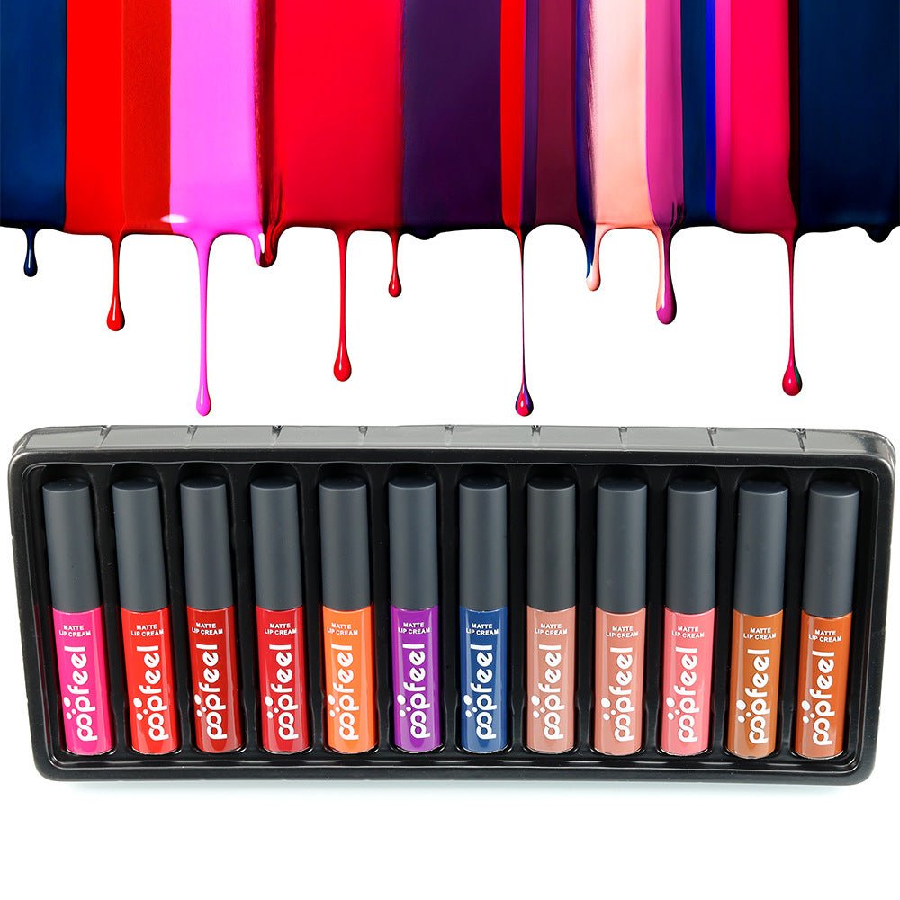  12-Color Lip Gloss Set – Glossy Lip Makeup Collection - Nest Nova Stores