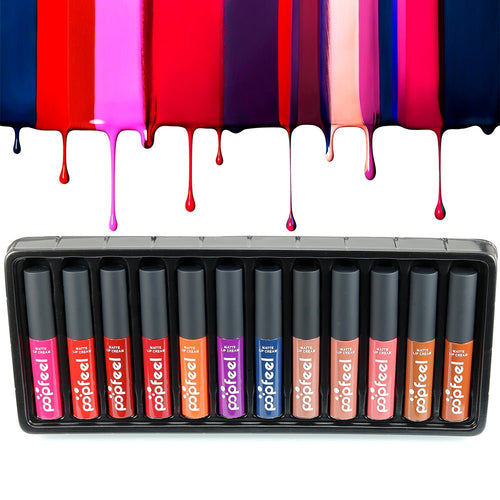  12-Color Lip Gloss Set – Glossy Lip Makeup Collection - Nest Nova Stores