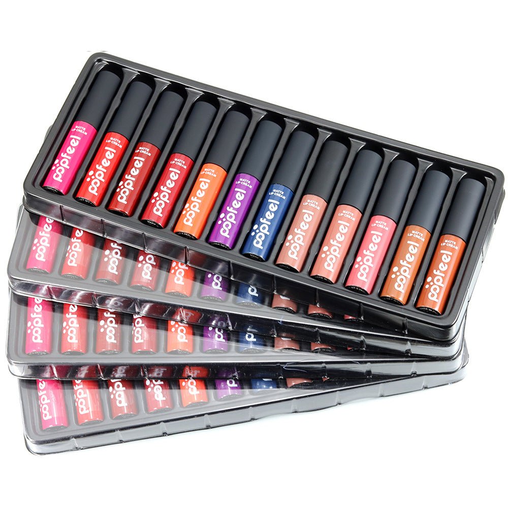  12-Color Lip Gloss Set – Glossy Lip Makeup Collection - Nest Nova Stores