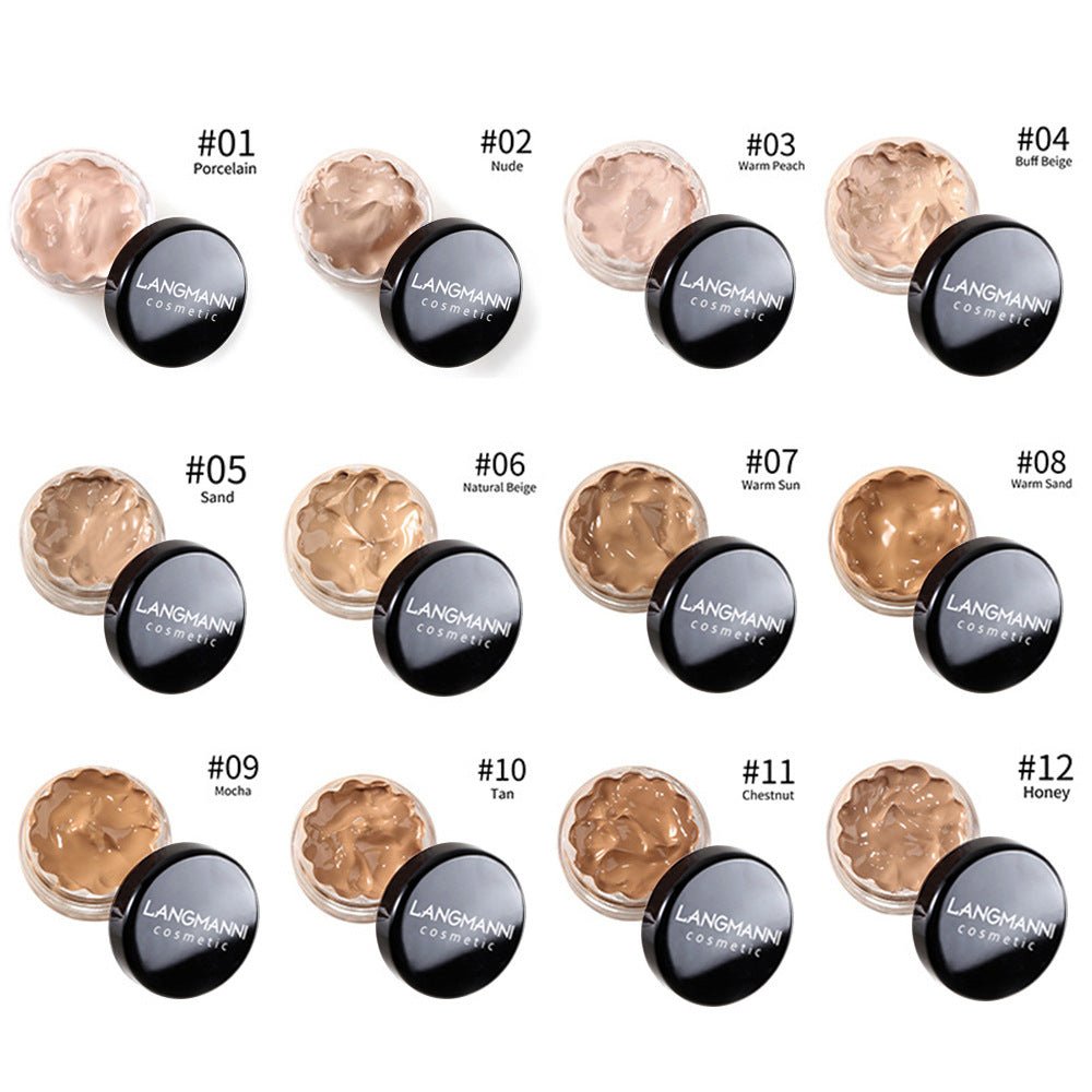 12-Shade Full Coverage Concealer – Buildable Foundation & Blemish Cover - Nest Nova Stores
