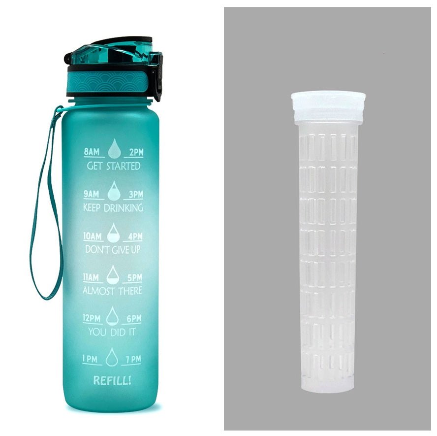 1L Motivational Water Bottle with Time Marker - Nest Nova Stores