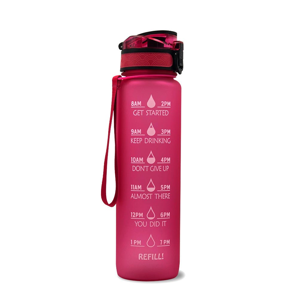 1L Motivational Water Bottle with Time Marker - Nest Nova Stores