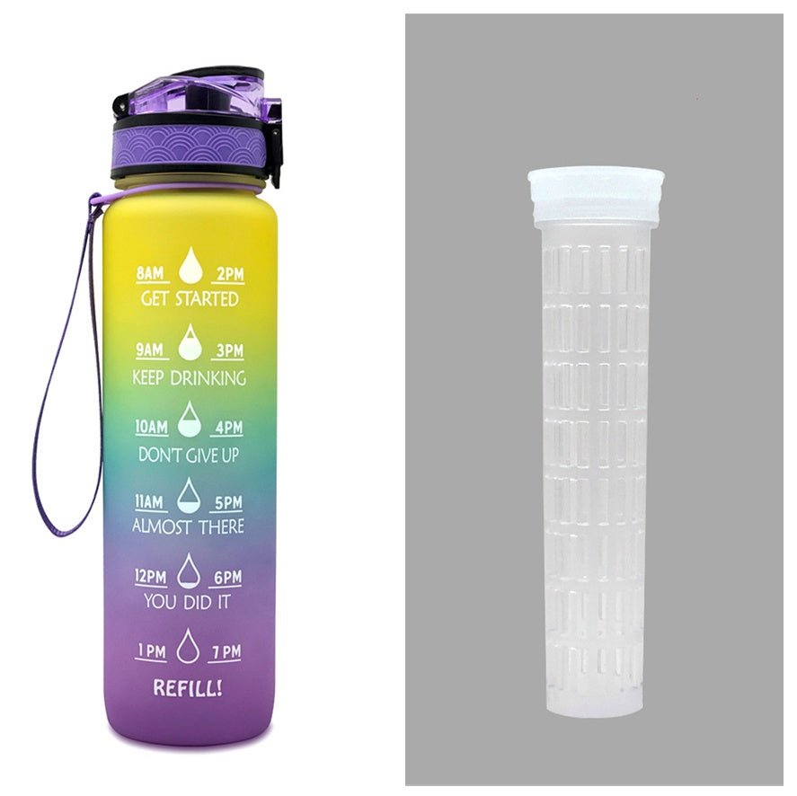 1L Motivational Water Bottle with Time Marker - Nest Nova Stores