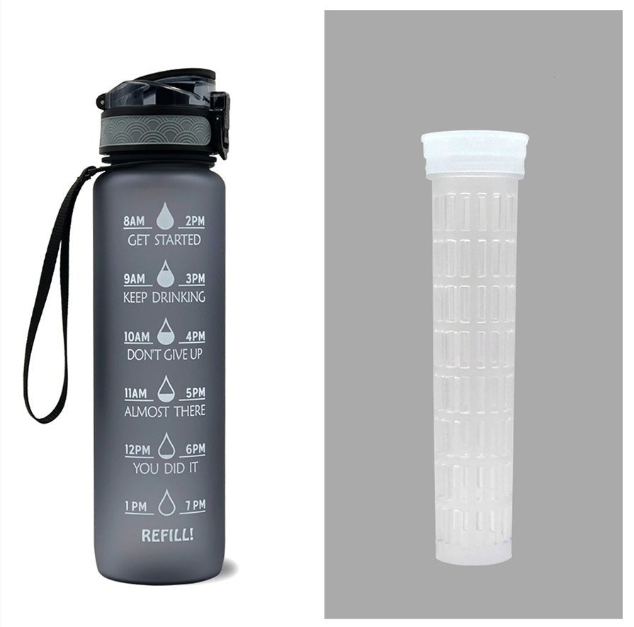 1L Motivational Water Bottle with Time Marker - Nest Nova Stores