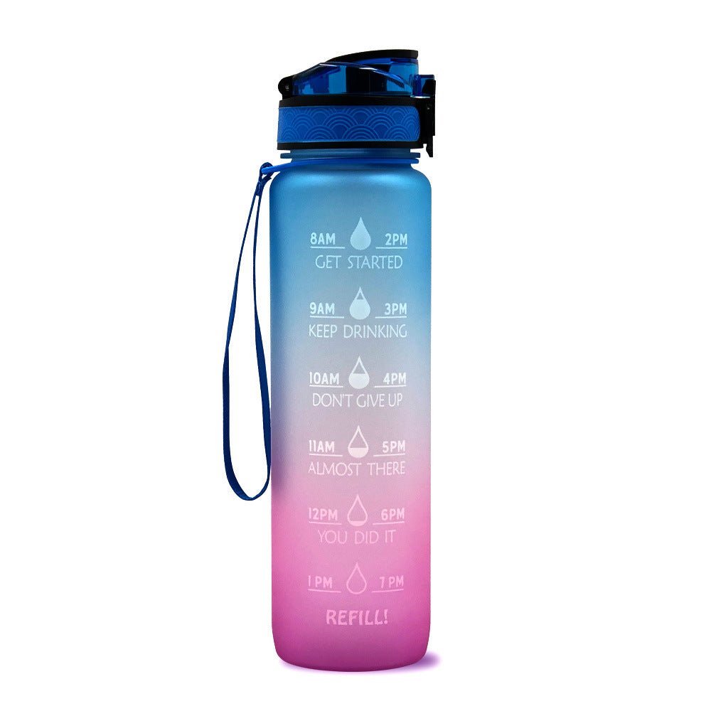1L Motivational Water Bottle with Time Marker - Nest Nova Stores
