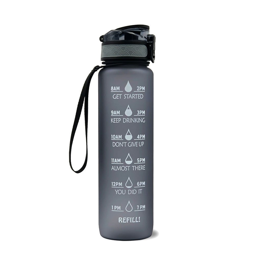 1L Motivational Water Bottle with Time Marker - Nest Nova Stores