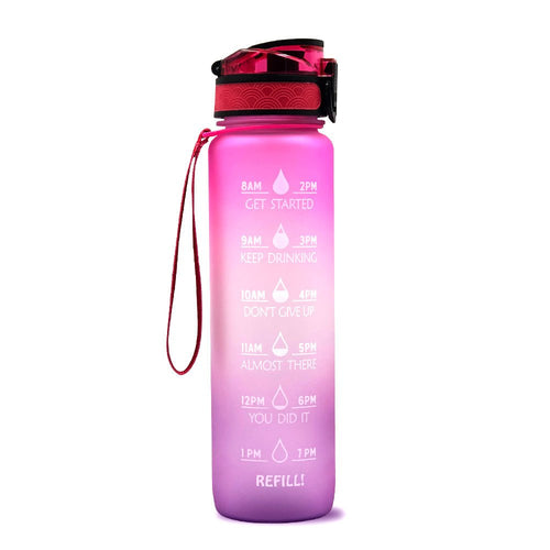 1L Motivational Water Bottle with Time Marker - Nest Nova Stores