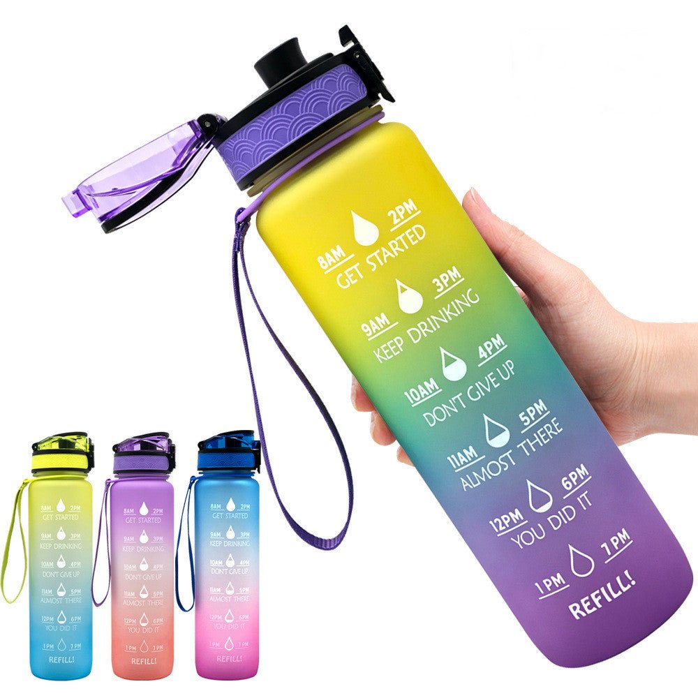 1L Motivational Water Bottle with Time Marker - Nest Nova Stores