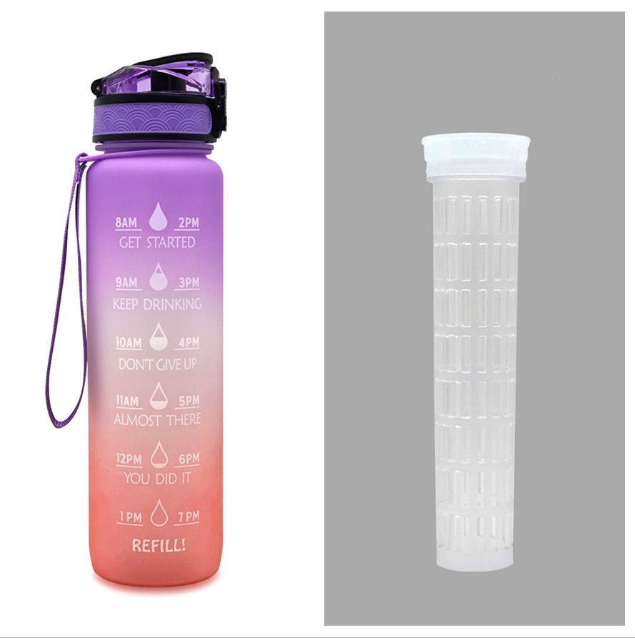 1L Motivational Water Bottle with Time Marker - Nest Nova Stores