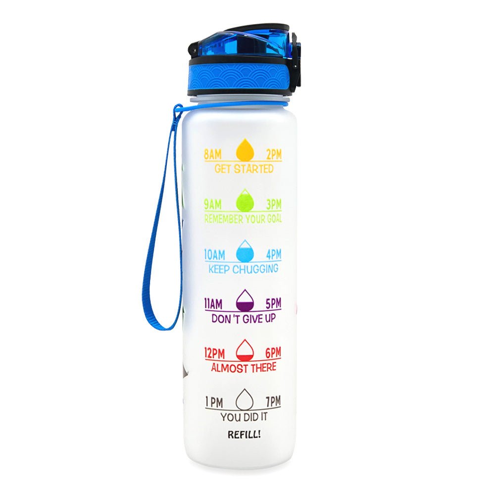 1L Motivational Water Bottle with Time Marker - Nest Nova Stores