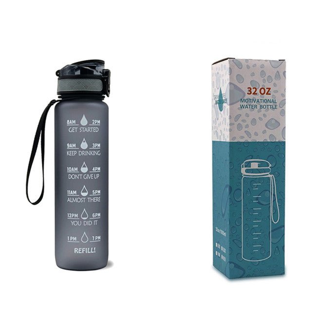 1L Motivational Water Bottle with Time Marker - Nest Nova Stores