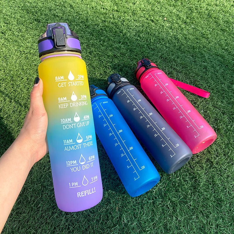 1L Motivational Water Bottle with Time Marker - Nest Nova Stores