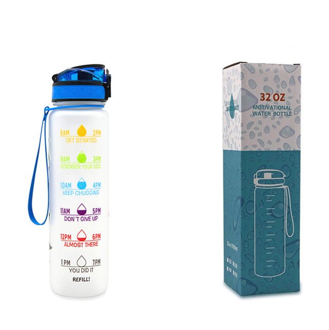 1L Motivational Water Bottle with Time Marker - Nest Nova Stores