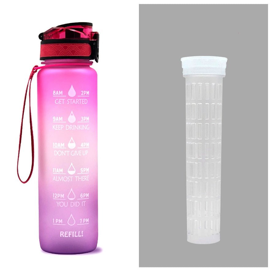 1L Motivational Water Bottle with Time Marker - Nest Nova Stores