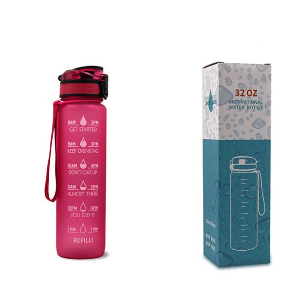 1L Motivational Water Bottle with Time Marker - Nest Nova Stores