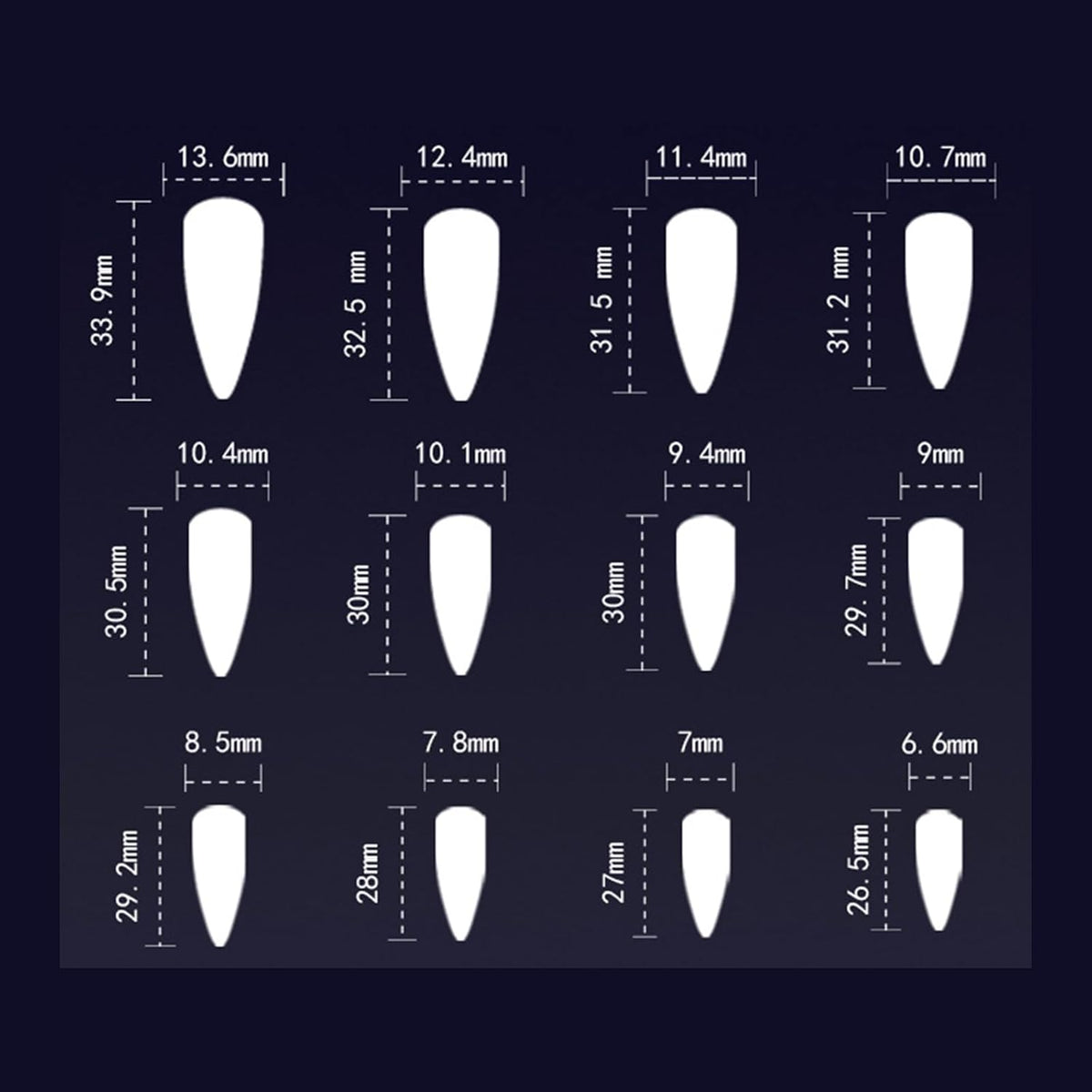 24 PCS Devil's Claws Press On Nails,3D Curve Line Acrylic False Nails, Long Stiletto Glossy Purple Glitter, Gel Glue On Nails Manicure Sparkly Stick Ons - Nest Nova Stores