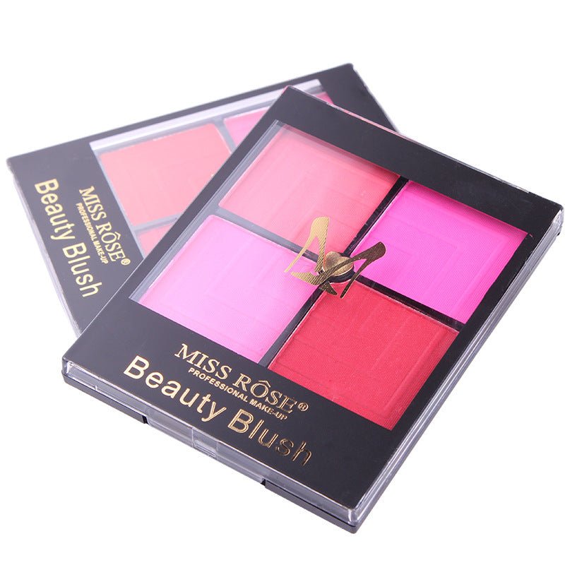 4-Color Blush & Contour Makeup Palette – Buildable Face Color - Nest Nova Stores