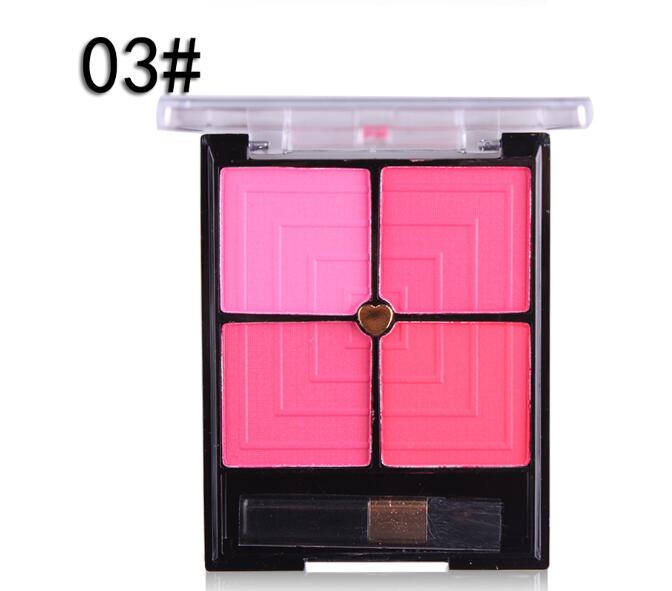 4-Color Blush & Contour Makeup Palette – Buildable Face Color - Nest Nova Stores