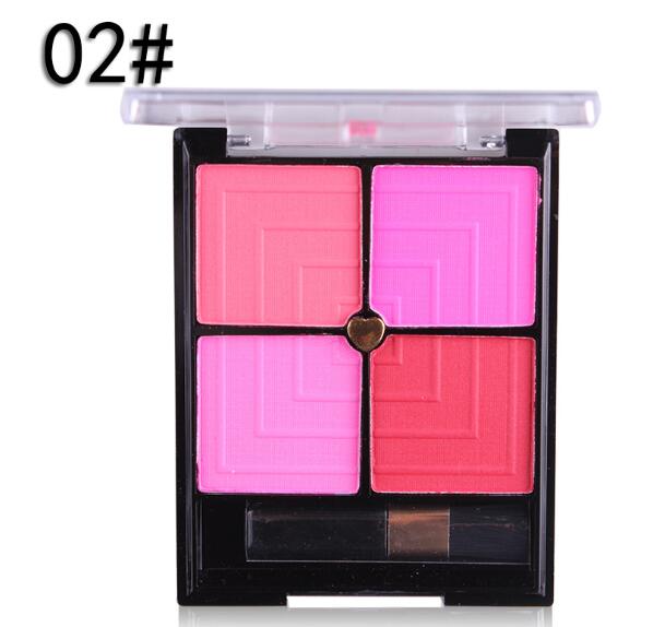 4-Color Blush & Contour Makeup Palette – Buildable Face Color - Nest Nova Stores