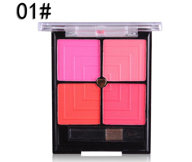 4-Color Blush & Contour Makeup Palette – Buildable Face Color - Nest Nova Stores