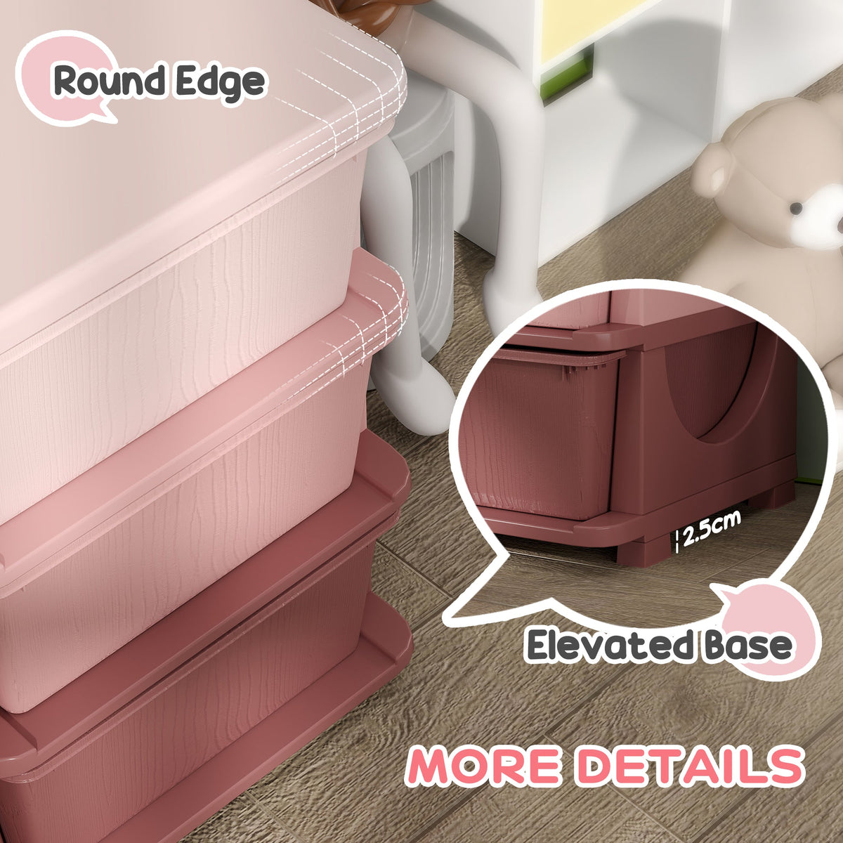 6-Drawer Kids Toy Storage Organizer – 3-Tier Toy Cubby for Playrooms & Bedrooms - Nest Nova Stores