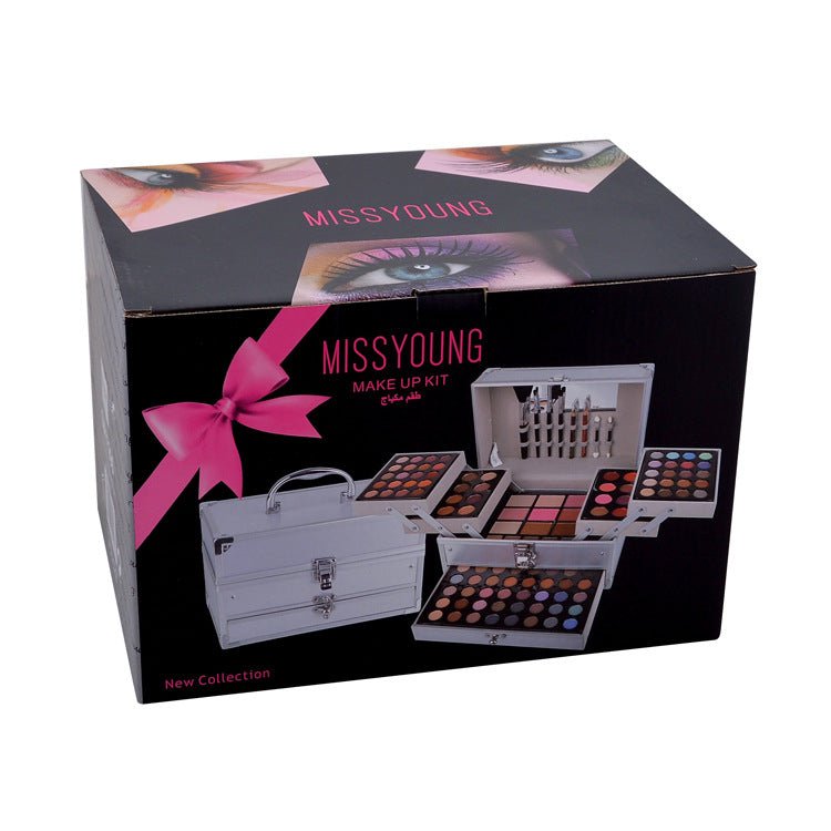 All-in-One Makeup Set – Lip Gloss, Blush, Eyeshadow & Lip Pencil - Nest Nova Stores
