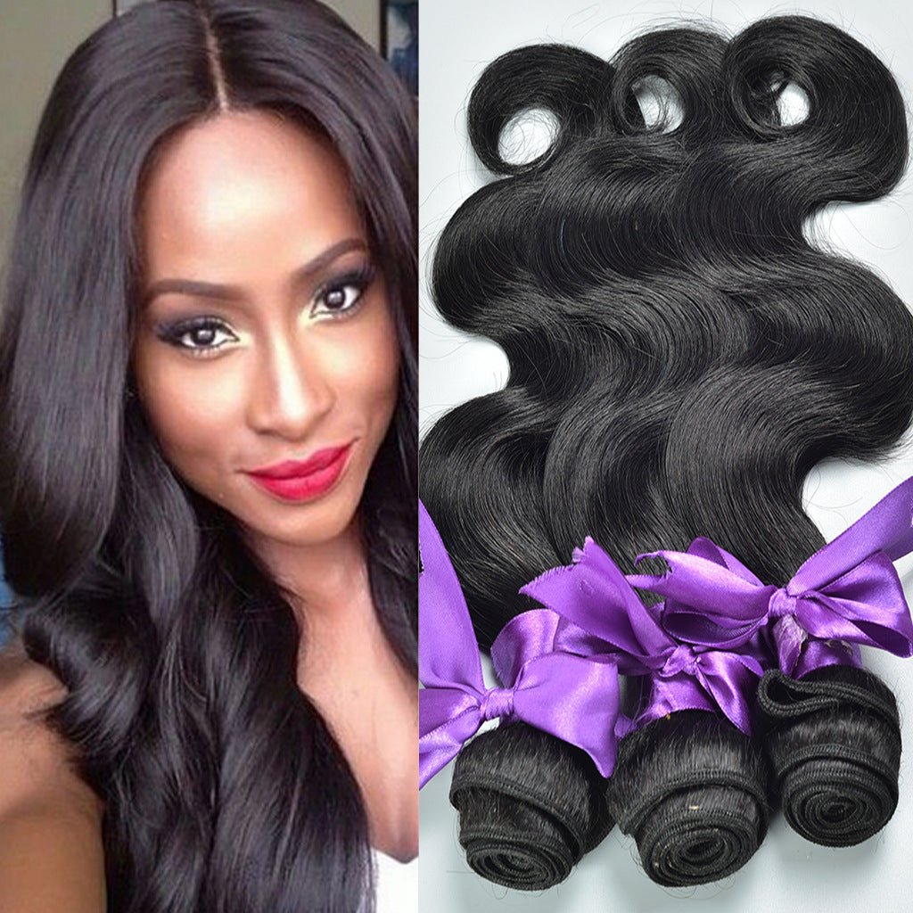 Body Wave Human Hair Wig – Natural & Jet Black, 8–30 Inch - Nest Nova Stores