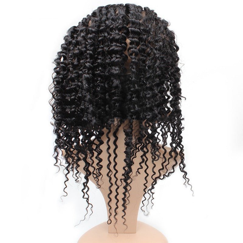 Curly Human Hair Wig – Medium-Length Natural-Looking Hair - Nest Nova Stores
