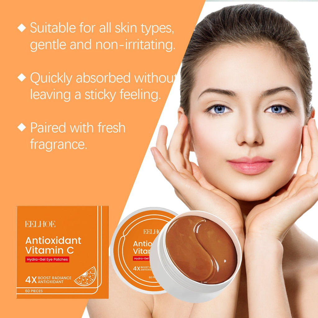 EELHOE Vitamin C Under Eye Patches For Dark Circles Care, Cooling, Moisturizing, Hydrating Eye Area Mask Patches - Nest Nova Stores
