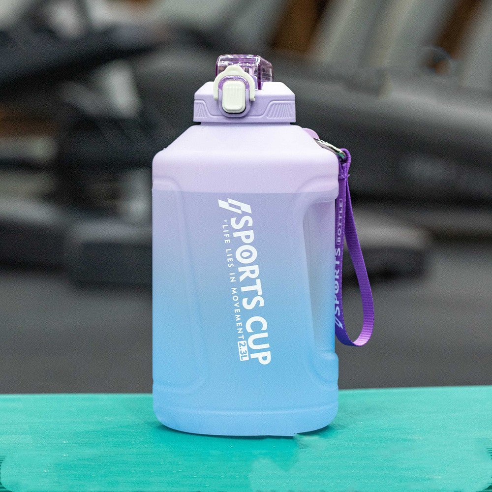 Extra Large Capacity Cup With Straw Fitness Sports Water Bottle Fitness Big Bottles - Nest Nova Stores