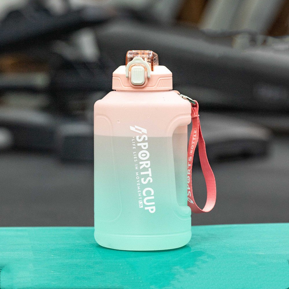 Extra Large Capacity Cup With Straw Fitness Sports Water Bottle Fitness Big Bottles - Nest Nova Stores