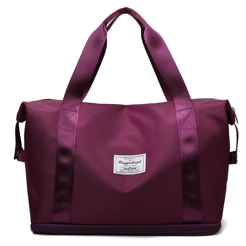 Large Capacity Expandable Gym Bag For Women - Waterproof Travel Duffel With Wet Pocket,Versatile Yoga Sports Bag With Shoe Compartment ,Stylish Tote & Shoulder Bag For Gym & Weekender - Nest Nova Stores