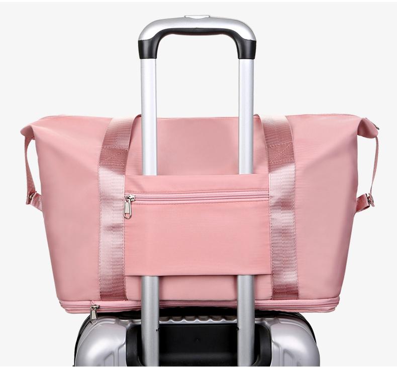 Large Capacity Expandable Gym Bag For Women - Waterproof Travel Duffel With Wet Pocket,Versatile Yoga Sports Bag With Shoe Compartment ,Stylish Tote & Shoulder Bag For Gym & Weekender - Nest Nova Stores