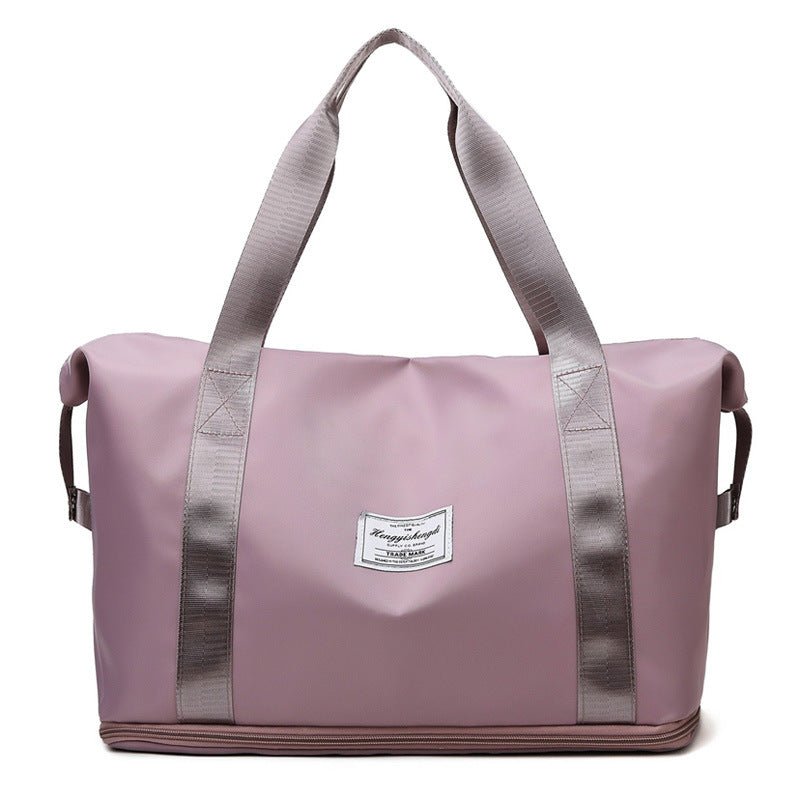 Large Capacity Expandable Gym Bag For Women - Waterproof Travel Duffel With Wet Pocket,Versatile Yoga Sports Bag With Shoe Compartment ,Stylish Tote & Shoulder Bag For Gym & Weekender - Nest Nova Stores
