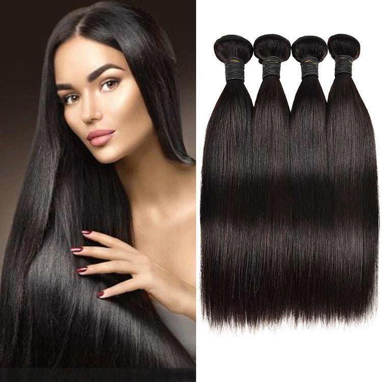 Natural Straight Human Hair Wig – Smooth Medium & Long Length - Nest Nova Stores