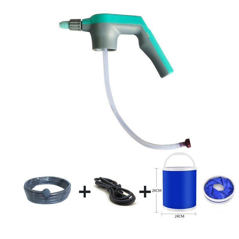 Portable Electric Garden Sprayer with Water Hose & Folding Bucket - Nest Nova Stores