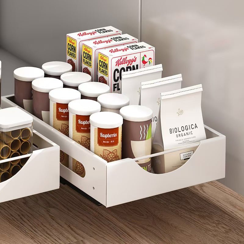 Pull-Out Kitchen Cabinet Organizer – Adjustable Dish & Bowl Storage Rack - Nest Nova Stores