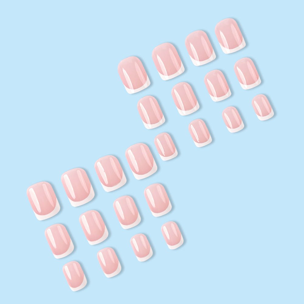Simple White French Nails - Nest Nova Stores
