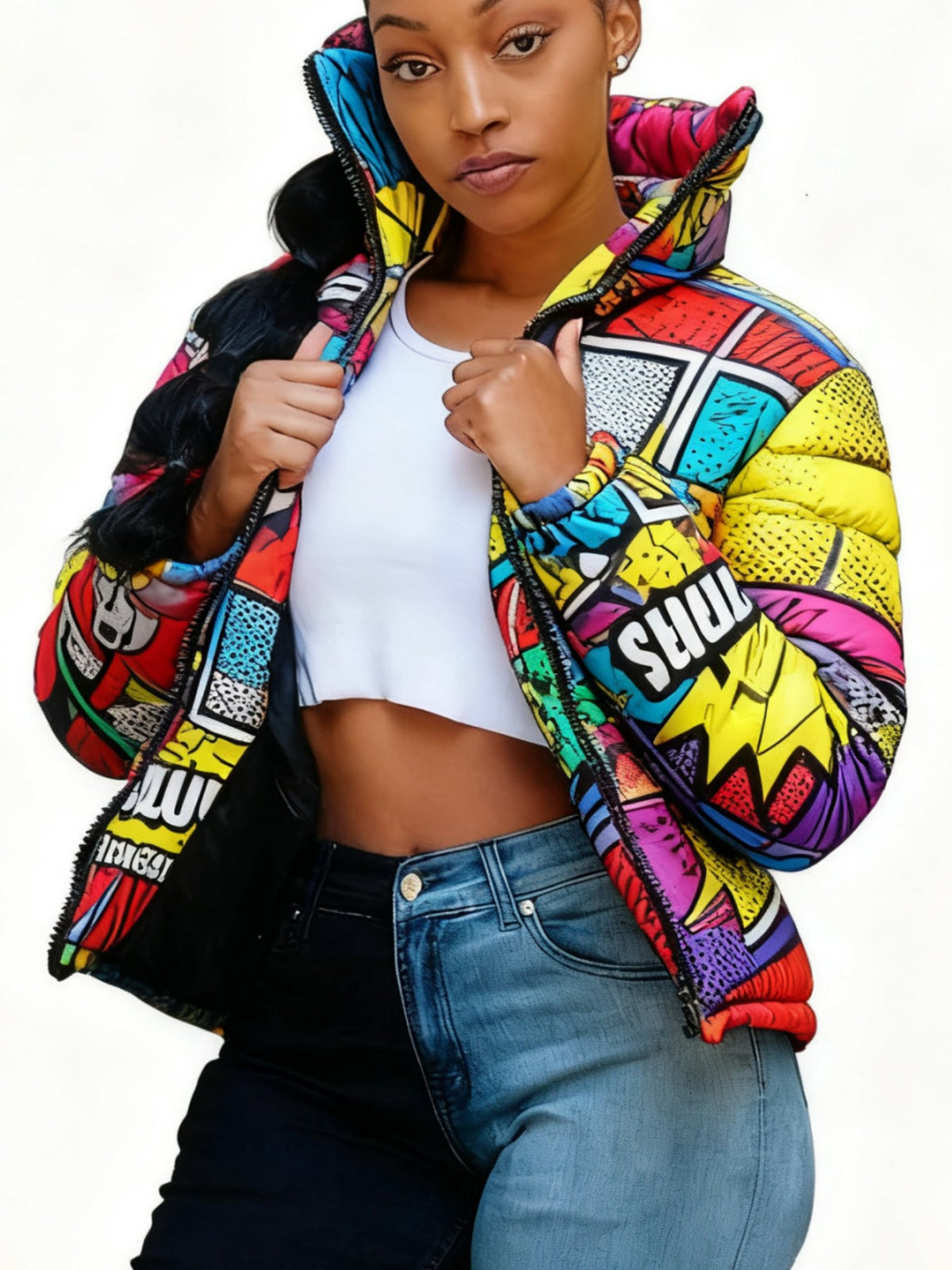 Women's Jackets, Cute Short Warm Coats, Fashionable Casual Cardigan Coats, Colorful Parkas - Nest Nova Stores
